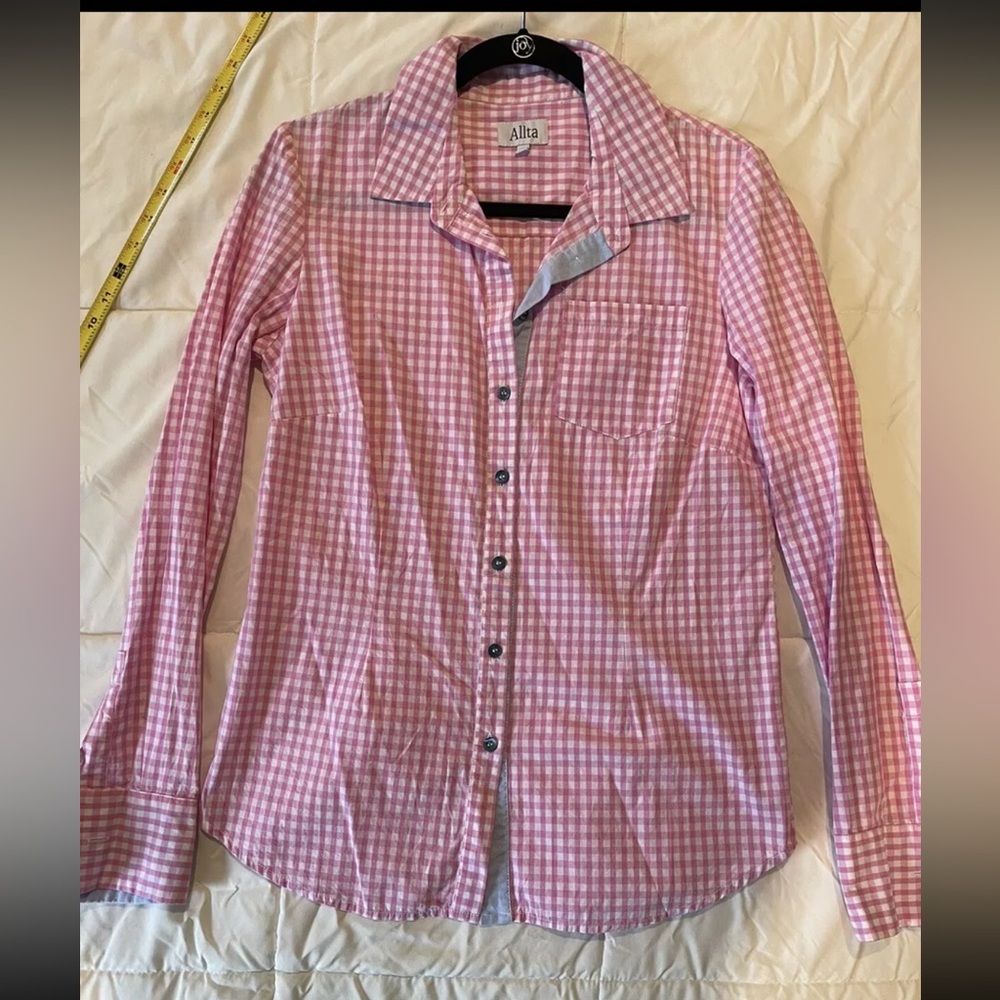 Women’s Alta Contrast Placket Button-up - Size 12 Tall